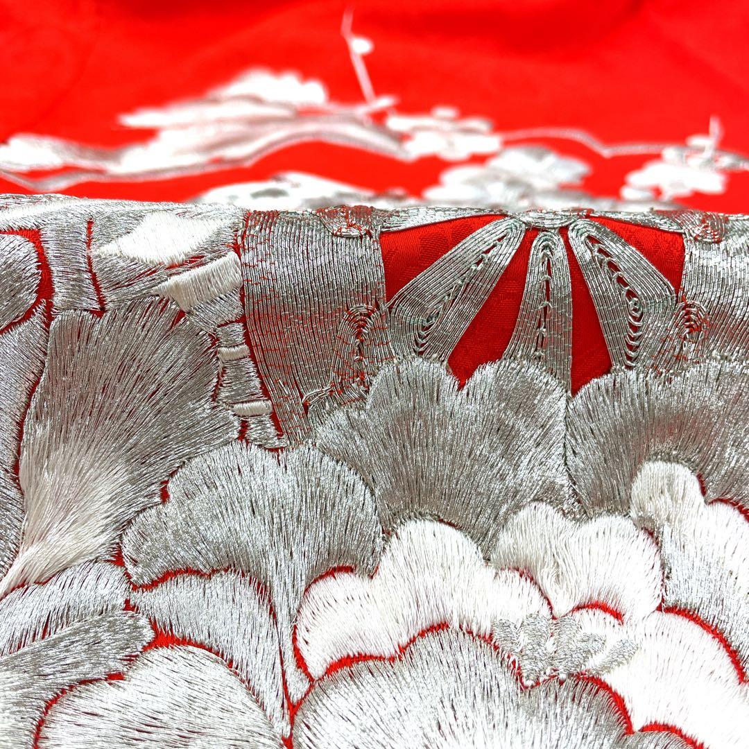 ◎mk-1250 引き振袖 お引きずり 婚礼衣装 銀駒刺繍 11-28