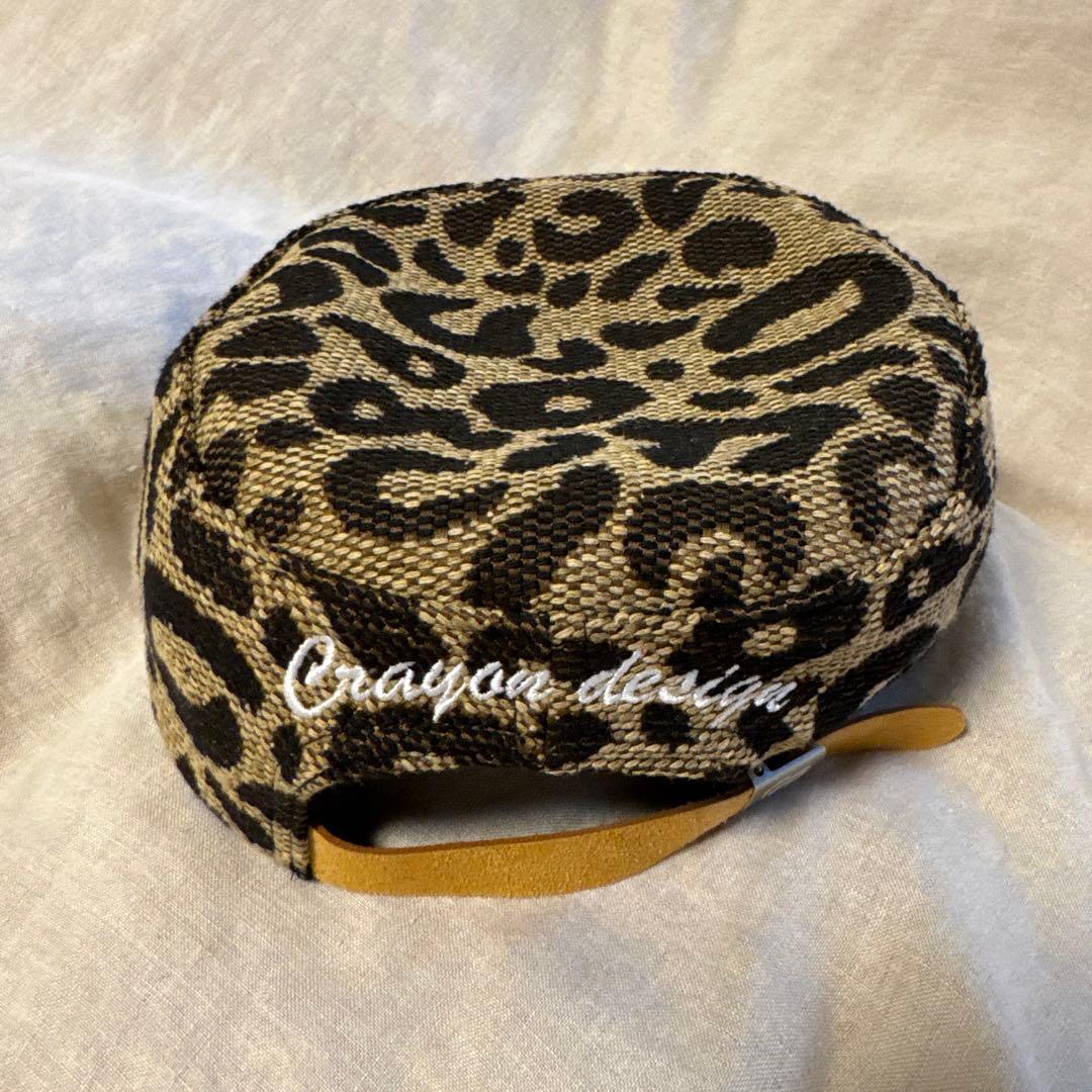 6crayon キャップ ピルボックス ヒョウ柄 レオパード 海外シック