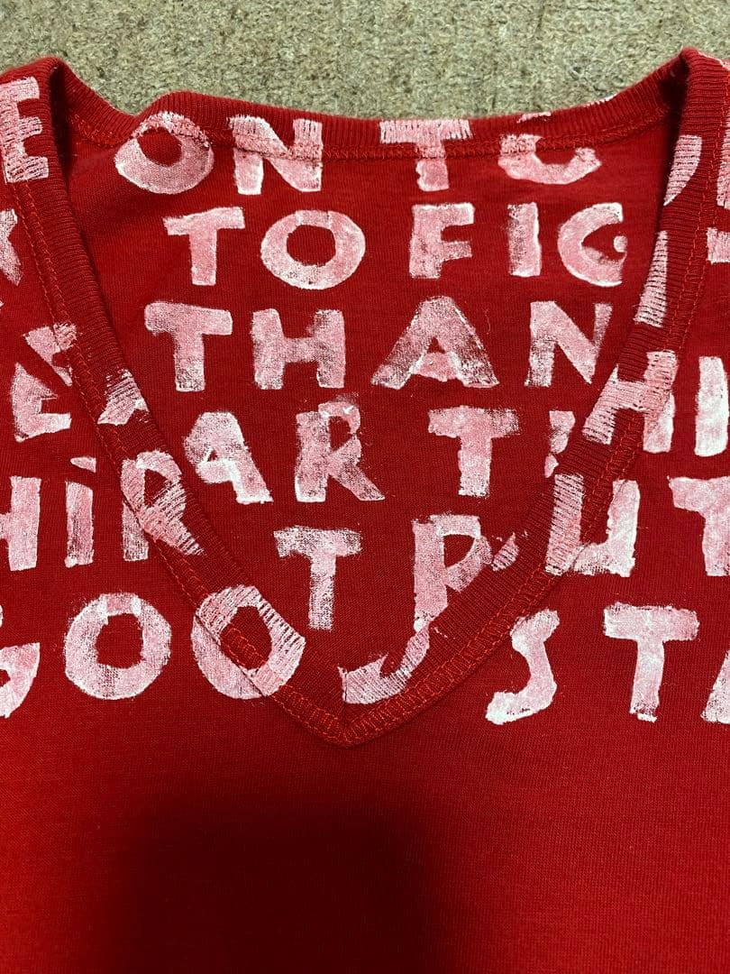 ☆極上‼️人気サイズ☆エイズ Tシャツ 赤×白 L 00SS ここのえタグ 初期物