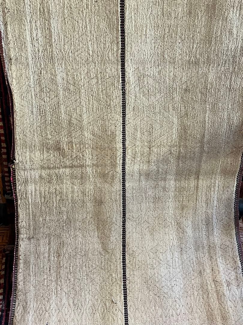 ミャンマー(旧ビルマ) チン族 片面縫い取り織り 肩掛け布 ②