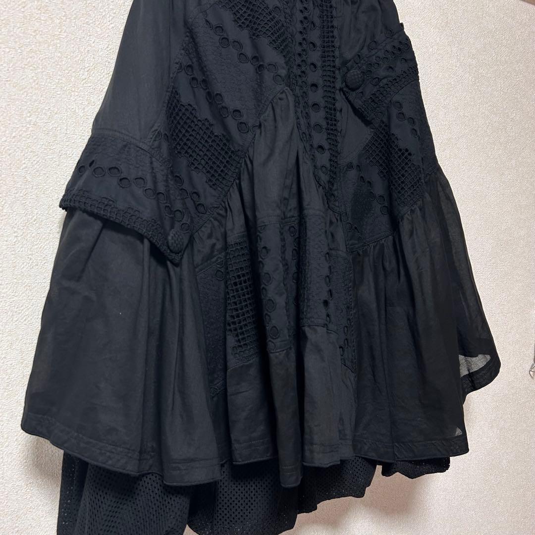 エイココンドウ　デザインスカート　Ｌ　アシンメトリー　バルーン 未使用【Ｅ2】