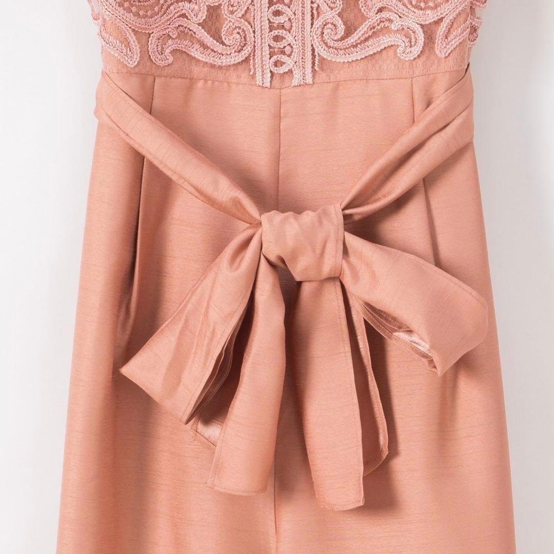 グレースコンチネンタル　コード刺繍ワイドサロペット　サイズ38 くすみピンク美品