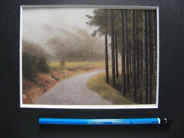 小泉 智英 【時雨去る】 希少画集画、状態良好、新品高級額装付