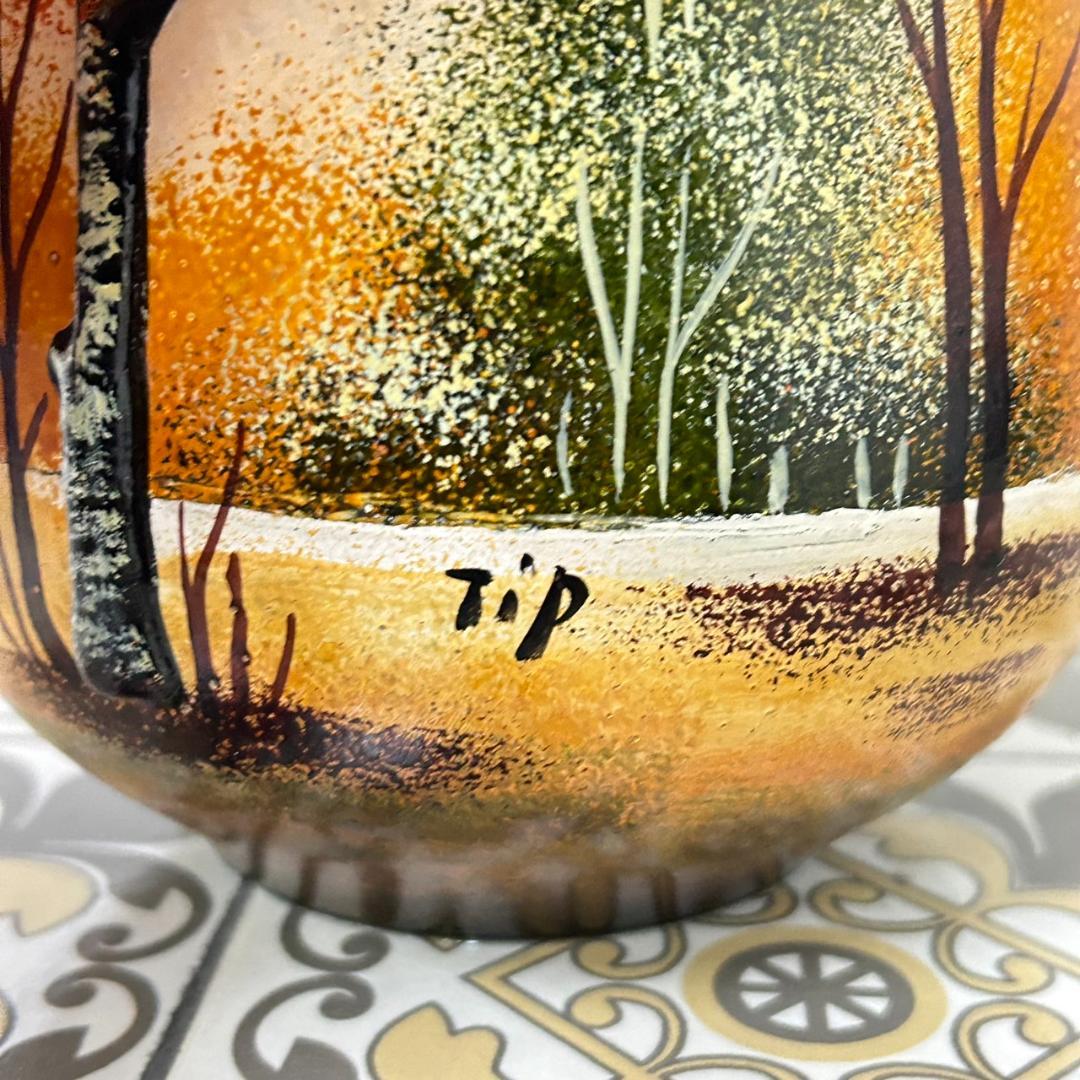 ドームナンシー 筒型 花瓶 高さ18cm 被せガラス アンテルカレール 幹