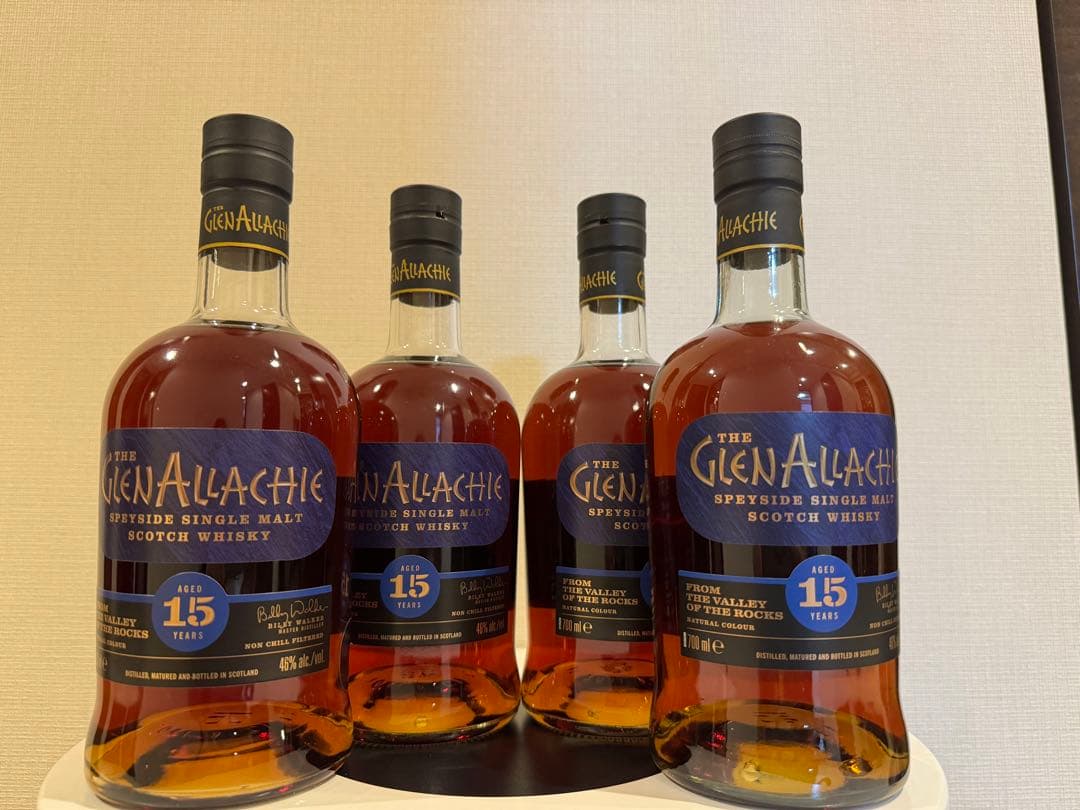 グレンアラヒー15年700ml 46% 旧ボルト4本セット完売品