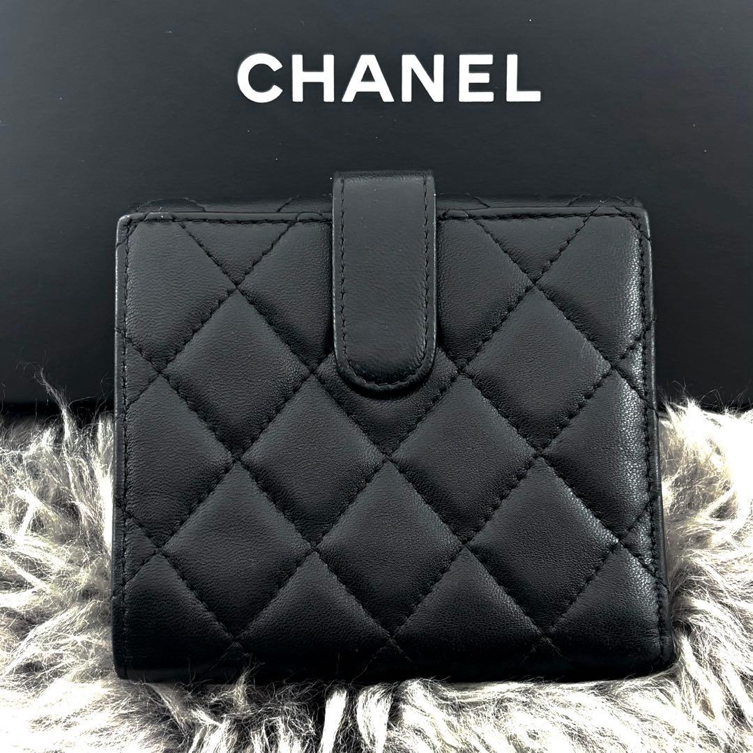 超極美品✨国内正規品】シャネル 財布 マトラッセ Wホック 二つ折