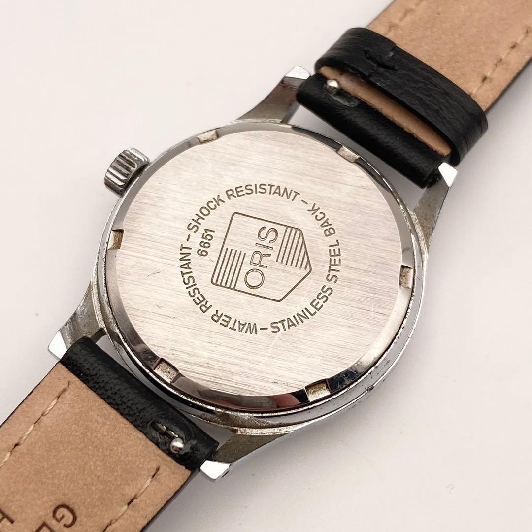 【稼働】ORIS ポインターデイト 手巻き時計 スモセコ ヴィンテージ メンズ