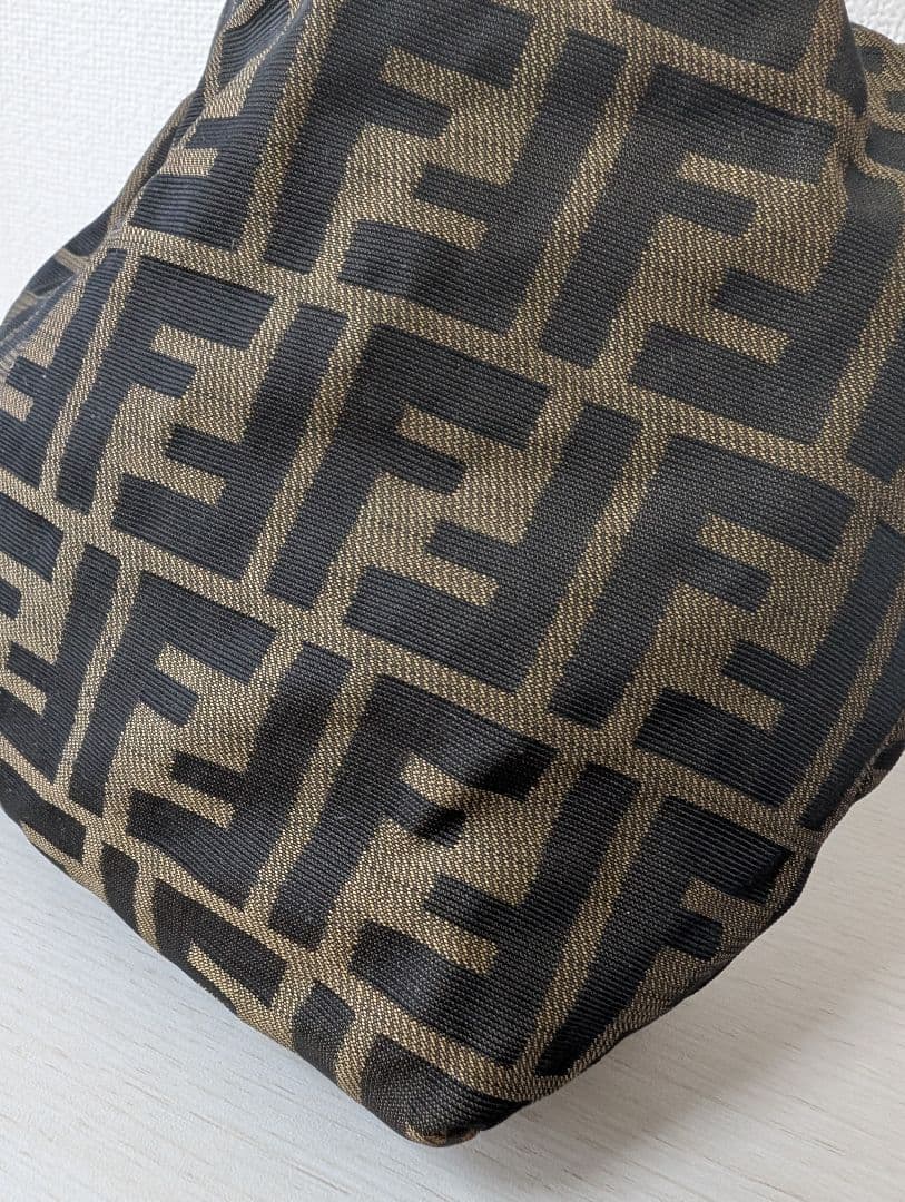 【美品】FENDI フェンディ バニティ ハンドバッグ ズッカ柄 キャンバス