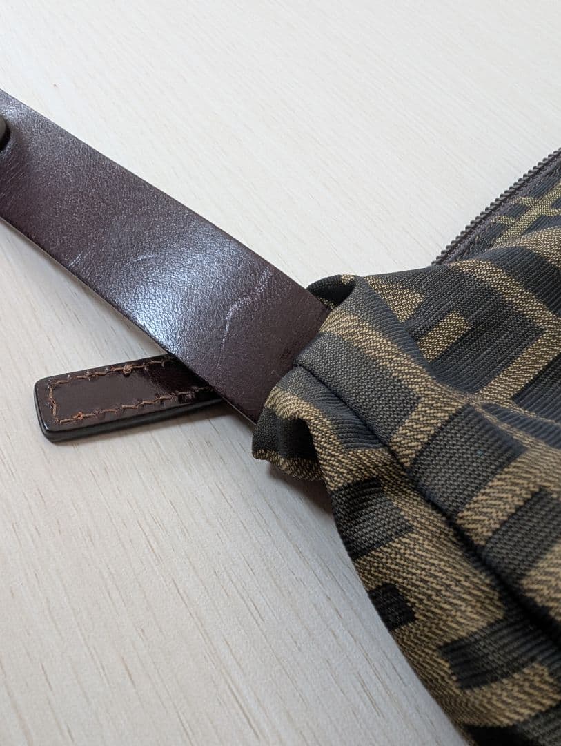 【美品】FENDI フェンディ バニティ ハンドバッグ ズッカ柄 キャンバス