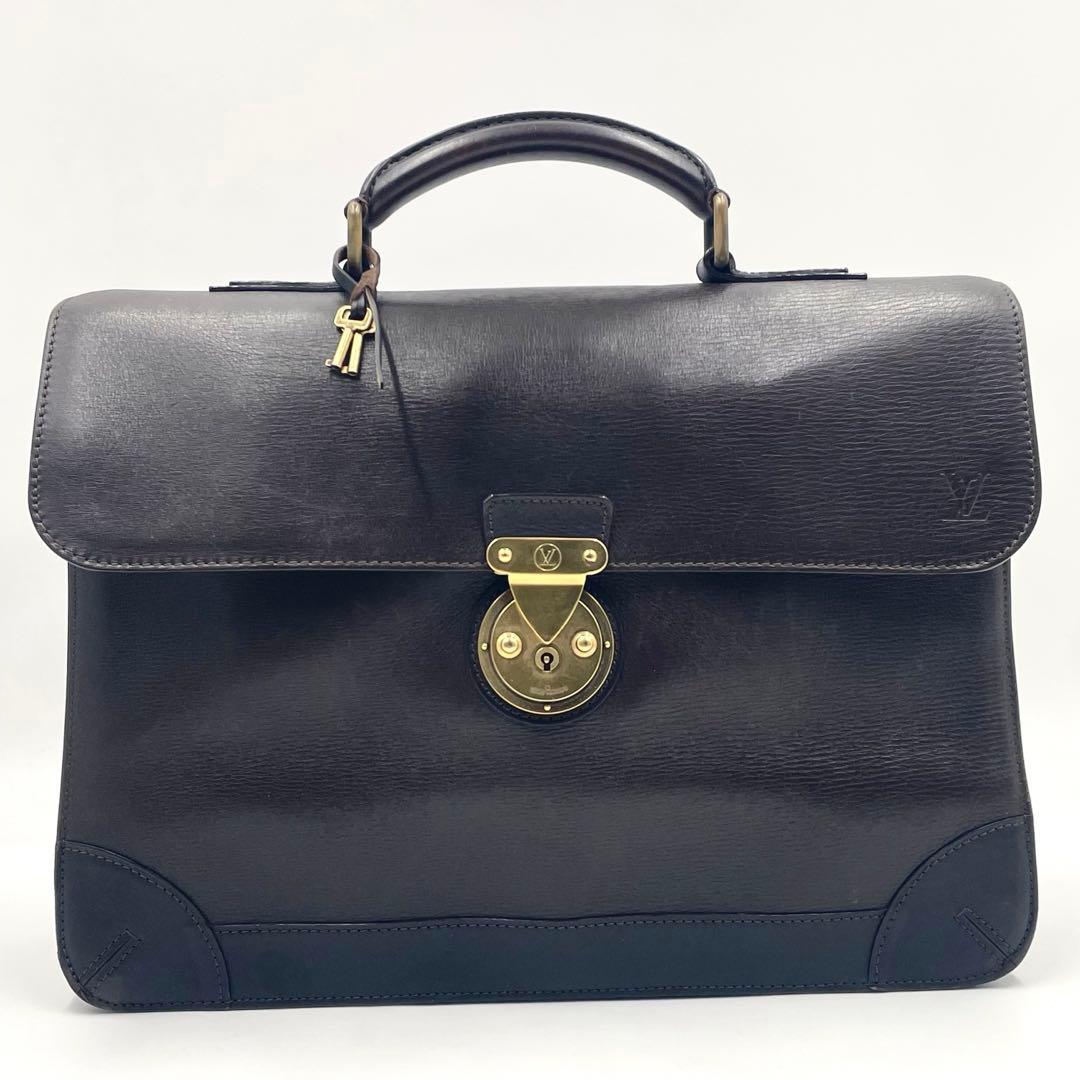 【極美品】ルイヴィトン ユタ アパシュ カフェ ブリーフケース 本革 ビジネス