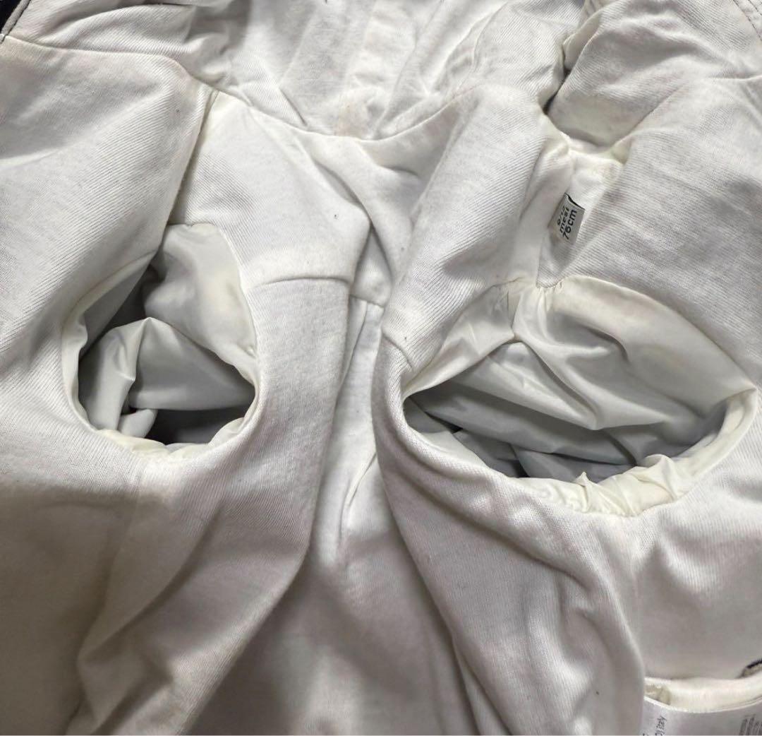 ネイビー ジップアップジャケット フード付き