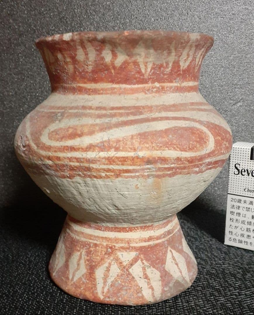 タイ古陶磁 バンチェン土器 アンダーソン土器 壷 台付き C R8688H