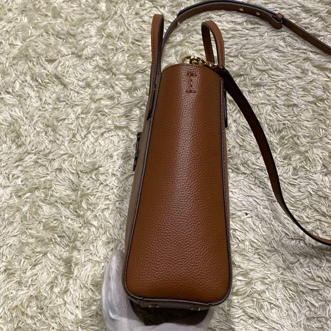 未使用級✨ローレンラルフローレン ペプルド Cameryn 2way ブラウン