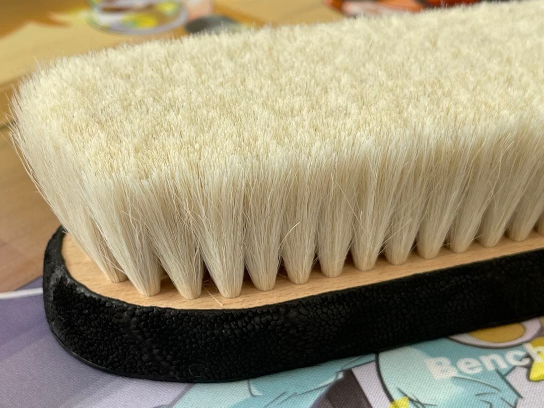 【新品】THE SOLE 山羊毛 象革 洋服ブラシ ブラック