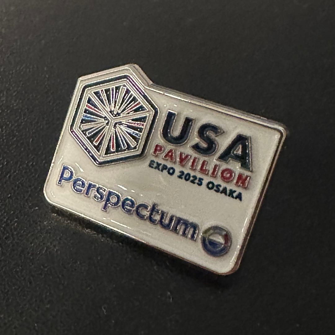 【超激レア・完全非売品】EXPO2025万博 アメリカ館ピンバッジ 激レア非売品】万博 アメリカ館 7月4日限定ピンバッジ 激レア非売品