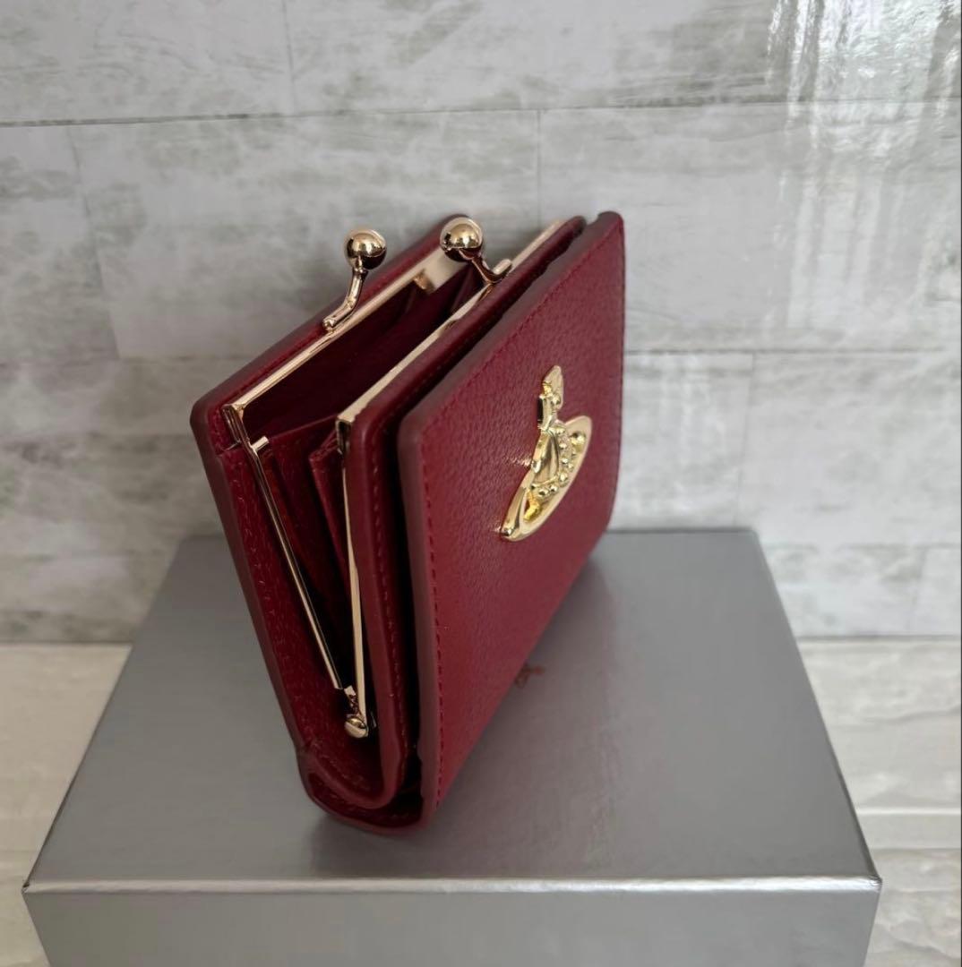Vivienne Westwood がま口 二つ折り財布 オーブ シックなレッド - メルカリ