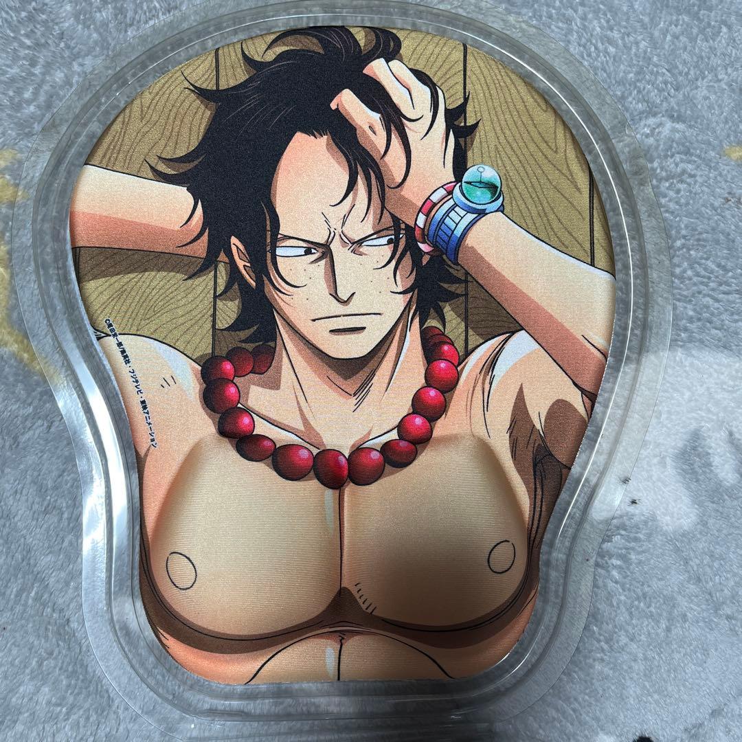 ONEPIECE 漢マウスパッド エース Amazon.co.jp: 品 ワンピース エース