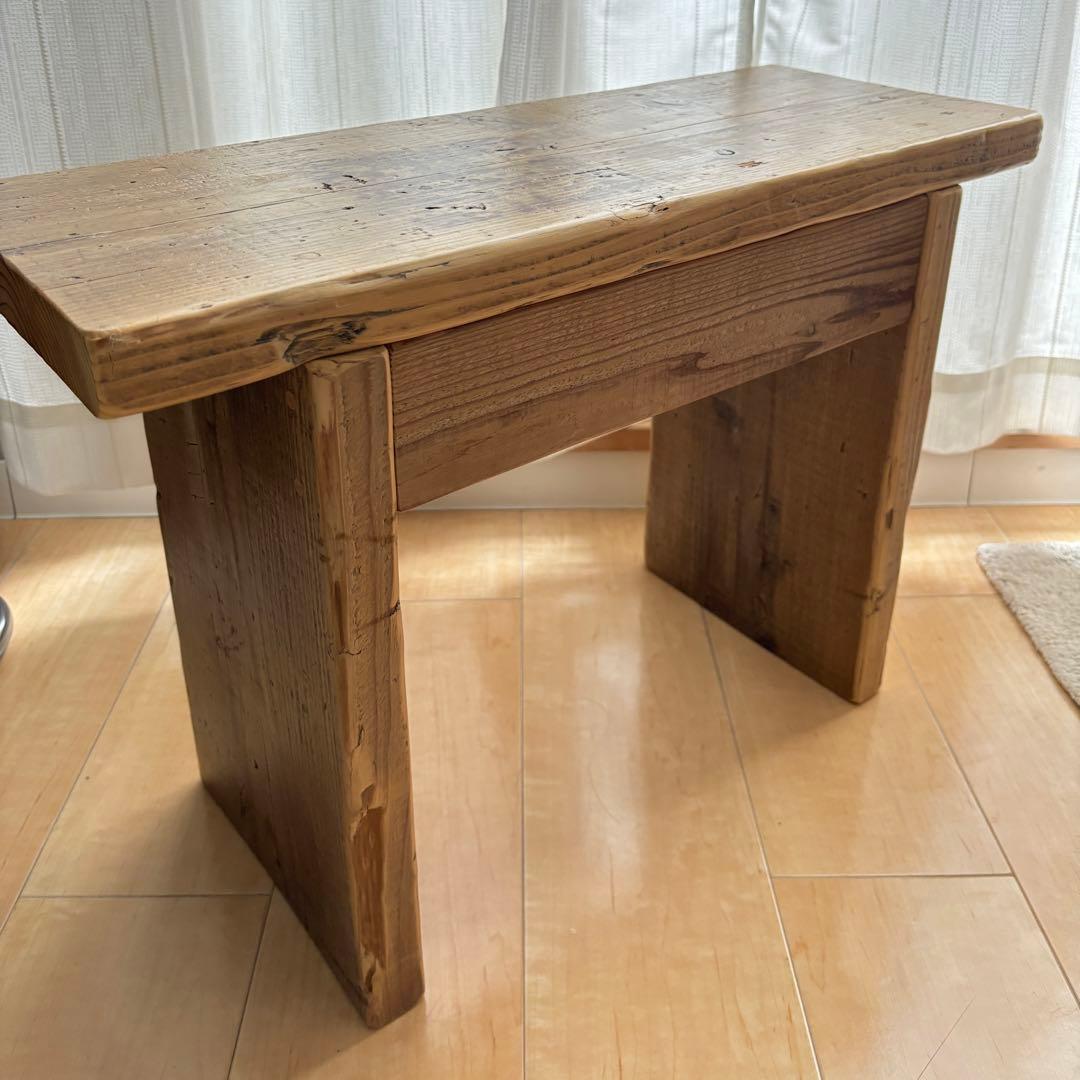 アイアン ベンチ 足場板（古材） アンティーク 板保護塗料 送料込み