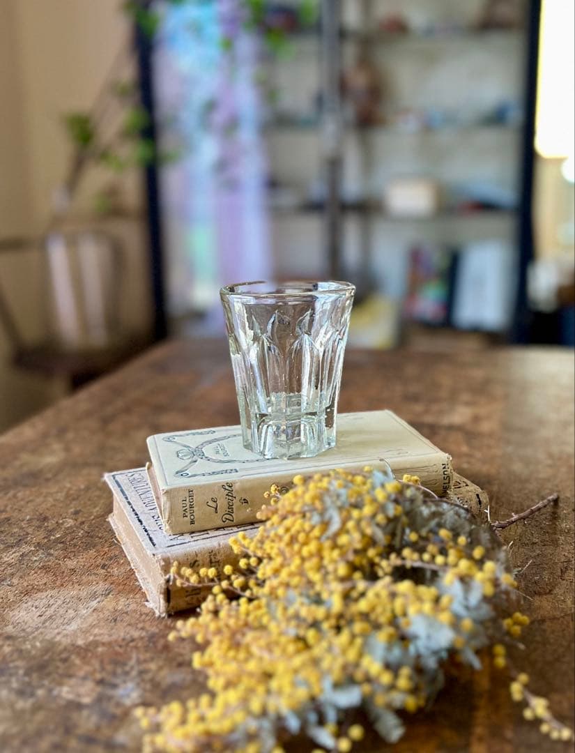 アンティーク 剣先コップ ウランガラス 和ガラス 古道具 大正ロマン