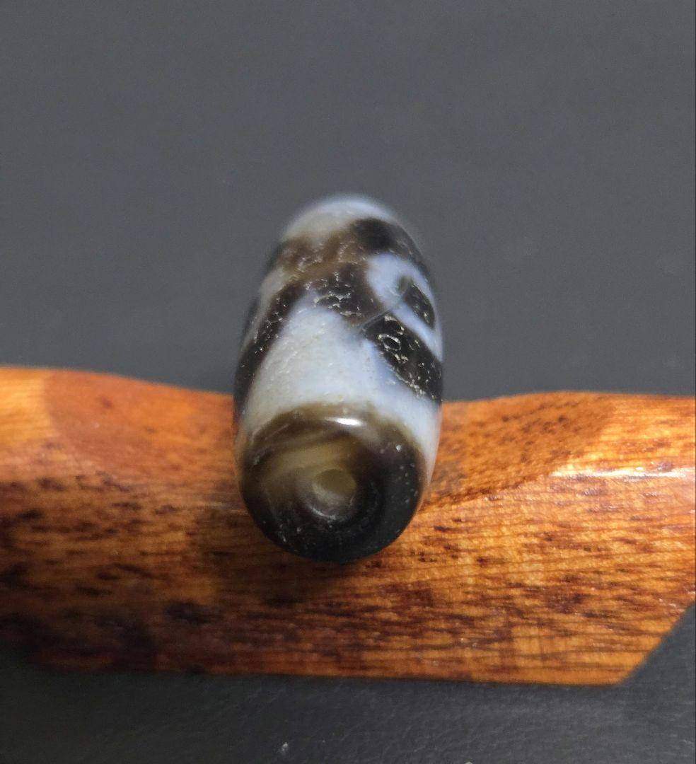 807天珠三眼天珠虎牙模様dzibeads！