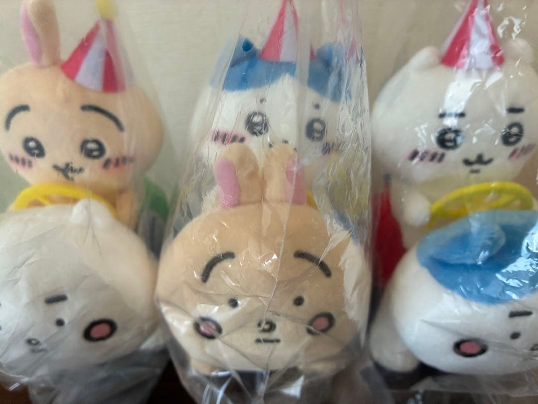 ちいかわらんど ぴーぽぽぬいぐるみ3種セット ハチワレ ちいかわ うさぎ