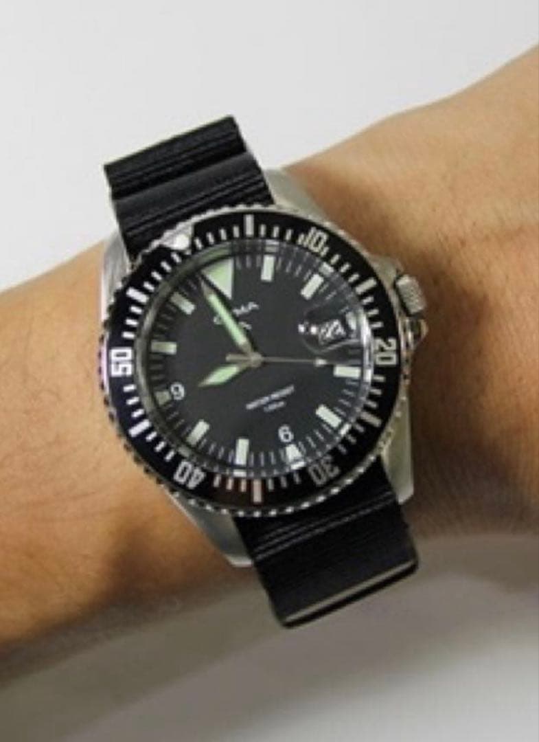 最終値下げ❗️CYMA シーマ ダイバーズ ミリタリーウォッチ 純正ベルト付き