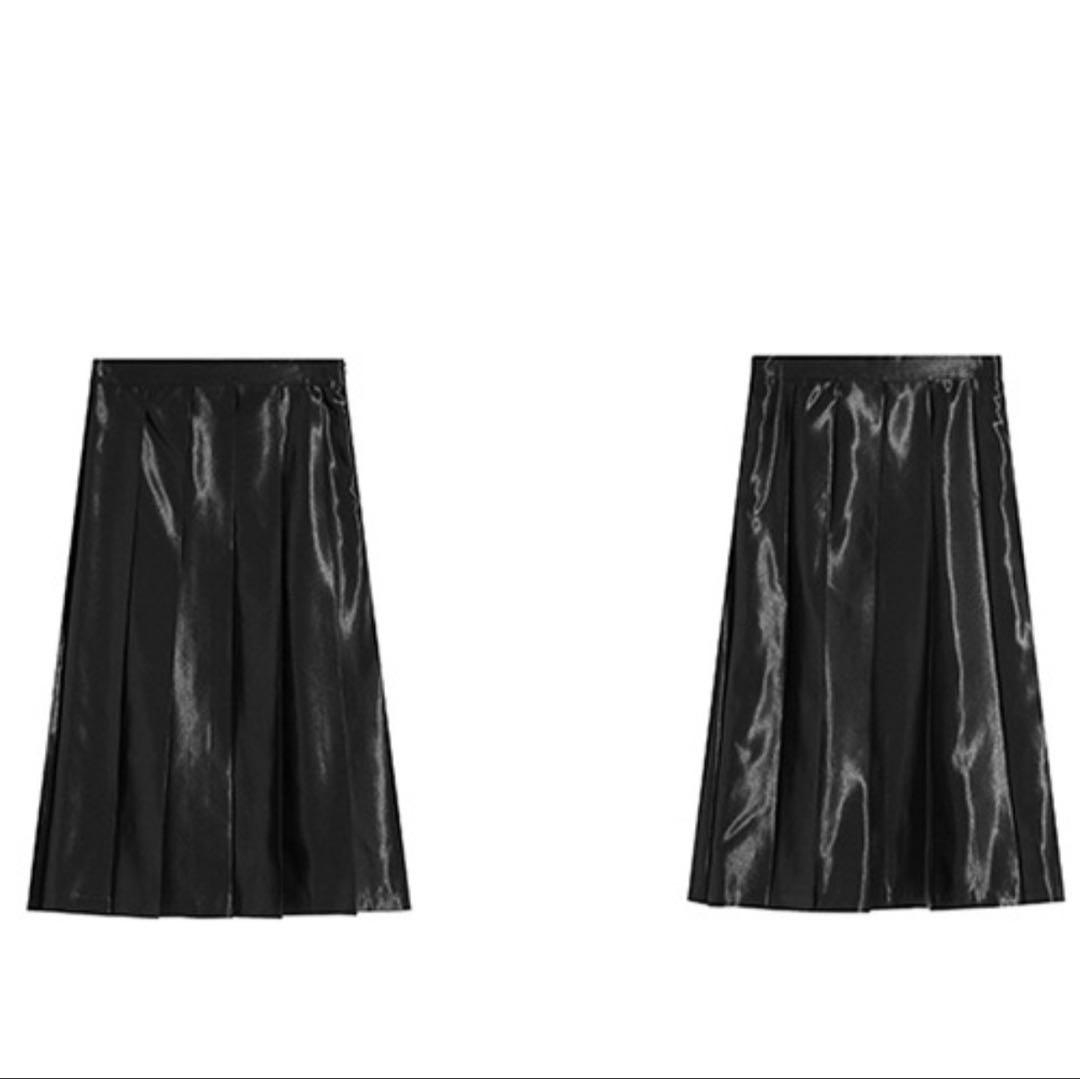 美品【Fano Studios】ハイウエストビックプリーツスカート