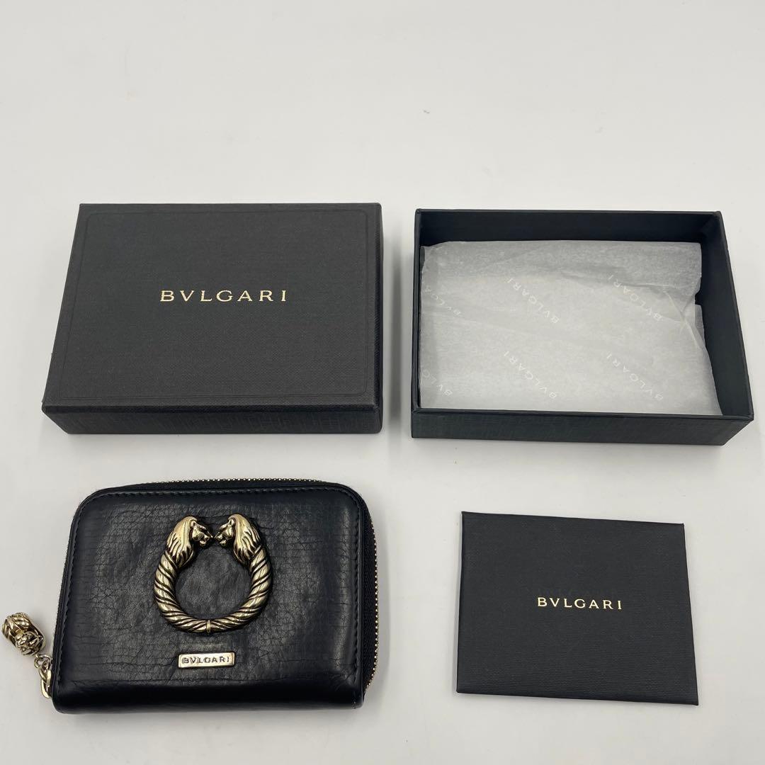 【極上•美品】ブルガリ レオーニ コンパクトウォレット ケース パスケース