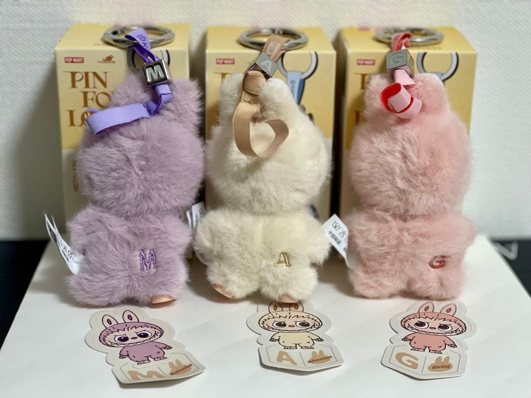 ラブブ　イニシャルラブブ　A M G 3点セット