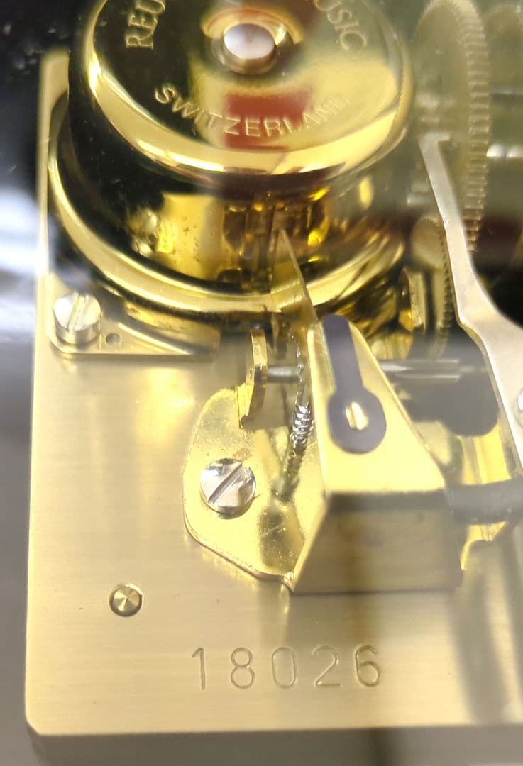 ヴィンテージREUGEリュージュ72弁オルゴール Ｍemory リーフ型象篏細工