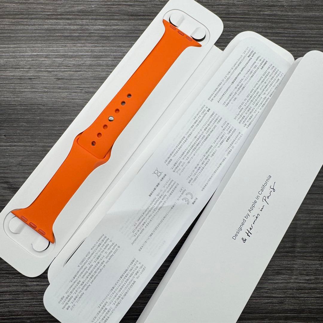 2920 未使用　Apple Watch エルメス　オレンジラバー　スポーツ