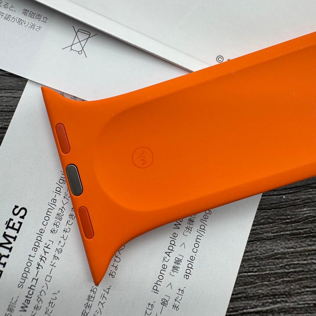 2920 未使用　Apple Watch エルメス　オレンジラバー　スポーツ