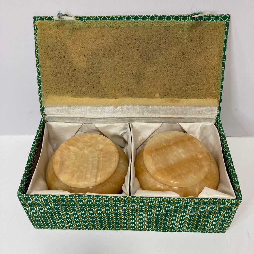 瑪瑙 碁石 大理石碁笥