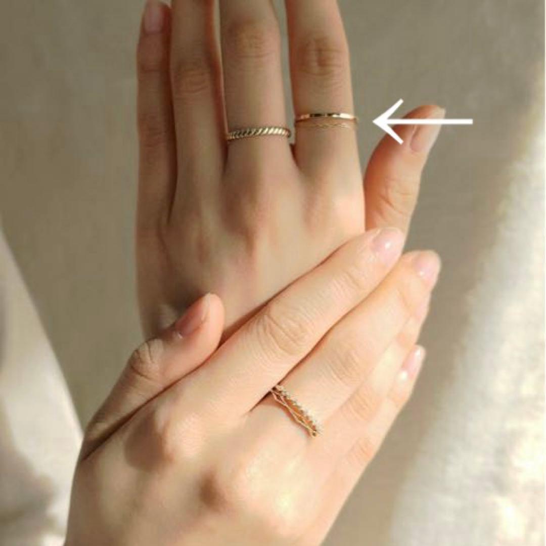 NOIR de POUPEE K10 YG リング 11号