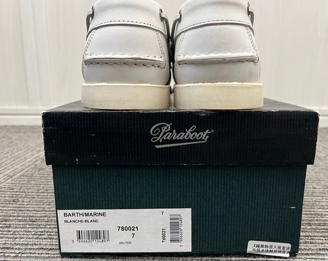 【新品】Paraboot BARTH white パラブーツ バース白 UK7
