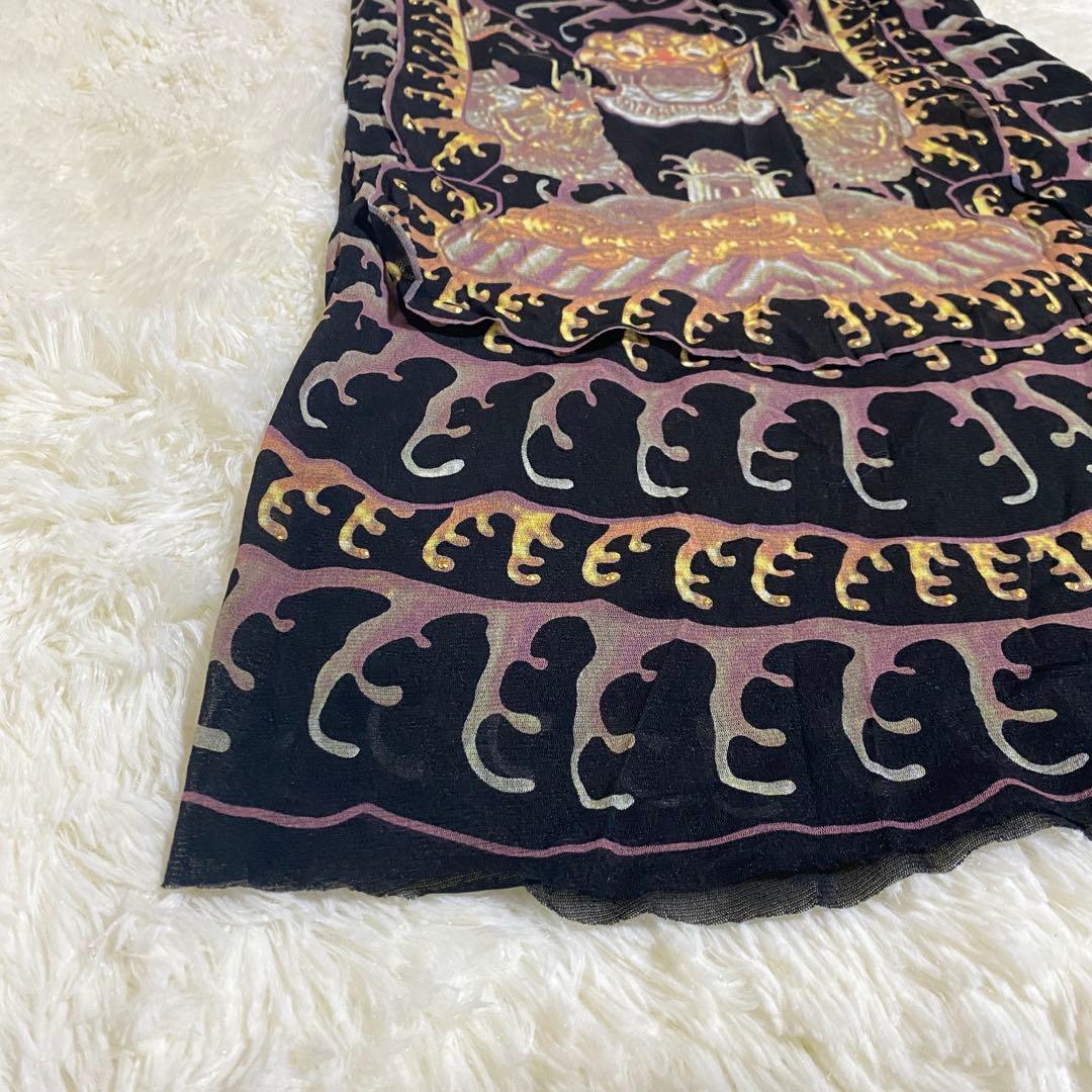 【ヴィヴィアンタム】希少　曼荼羅　ドラゴン　パワーネット　ロングスカート　総柄