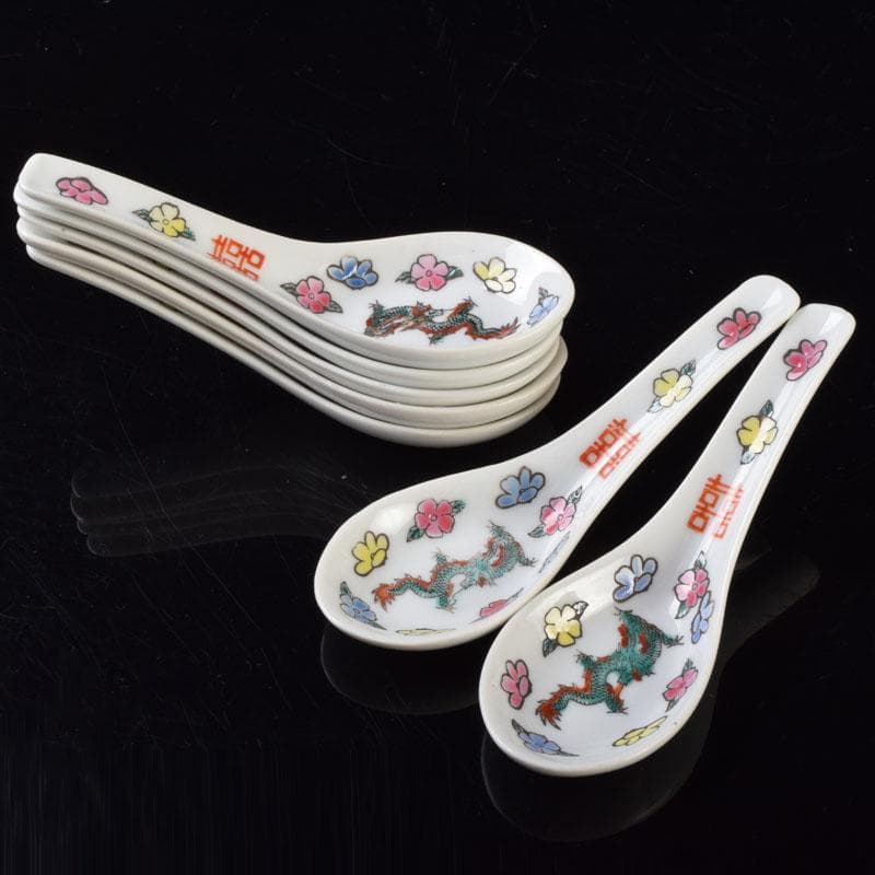 中国 景徳鎮 龍花文 レンゲ 24点まとめて C 8592 - メルカリ