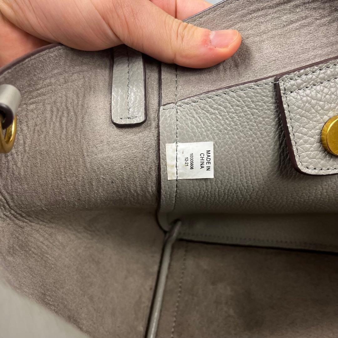Tory Burch マックグロー ハンドバッグ グレー系 レザー