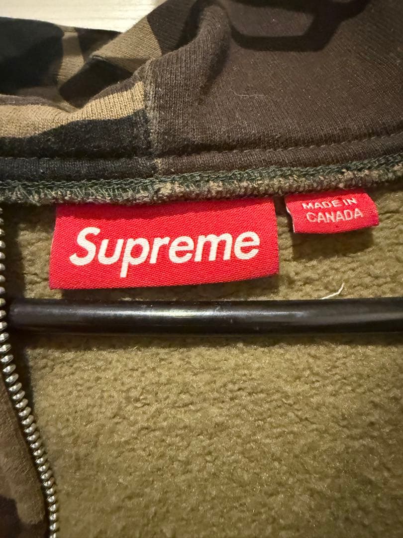 Supreme 迷彩 フルジップパーカー