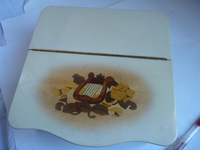 オルフェウス 象嵌 高級オルゴール 波浮の港/城ケ島の雨　アンティーク