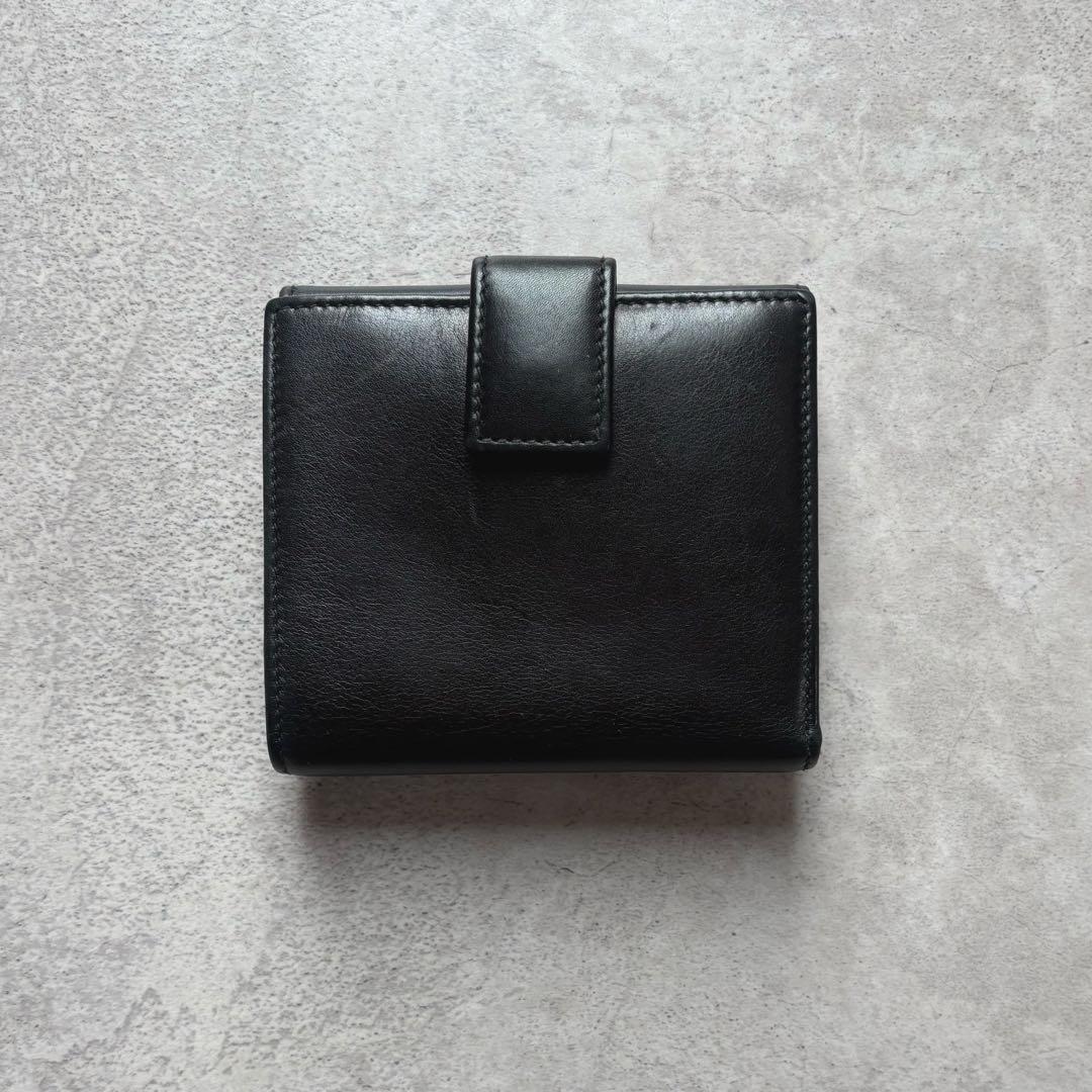 GUCCI グッチ　GGマーモント　二つ折り財布　ブラック