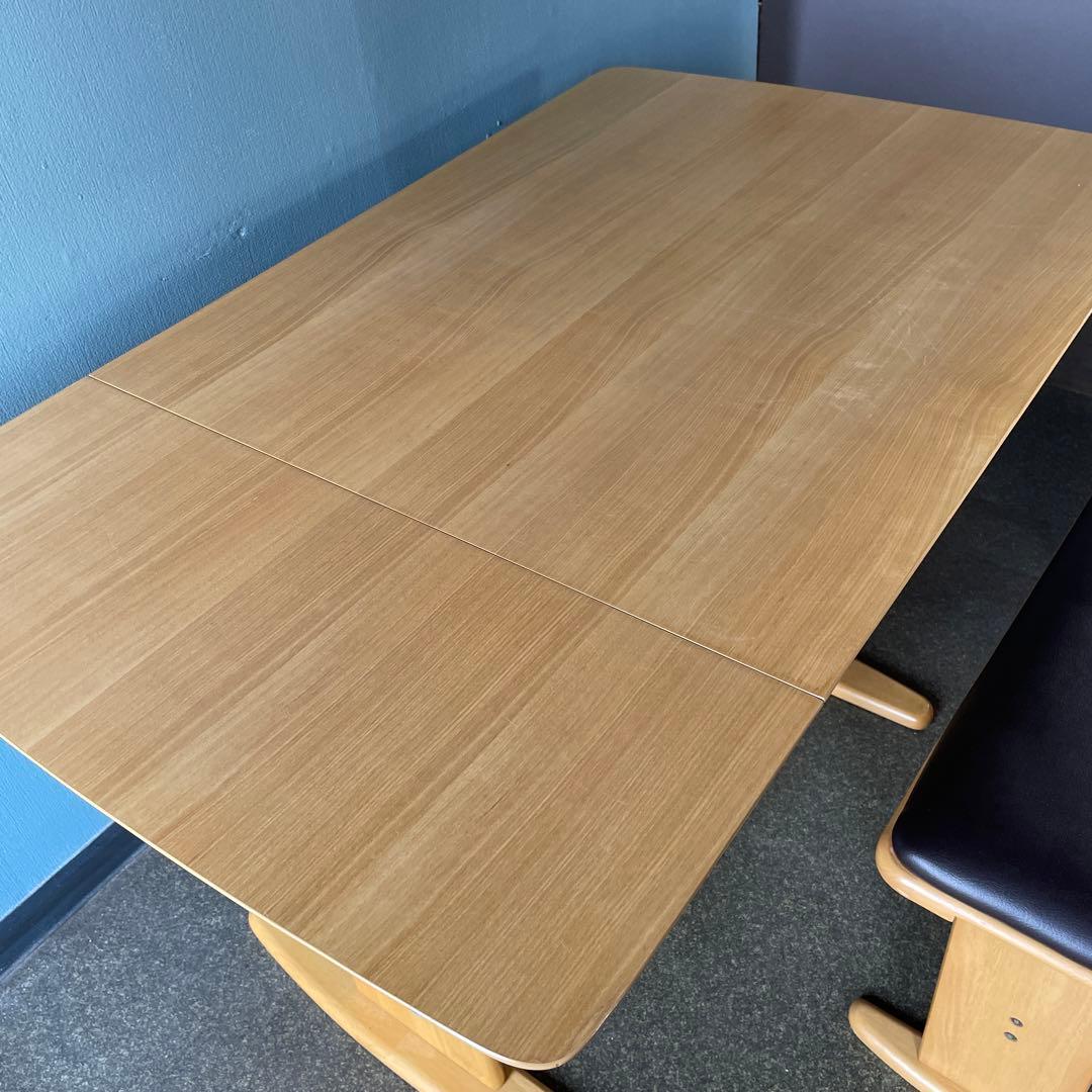 タマリビング　伸長式ダイニングテーブル　ベンチセット