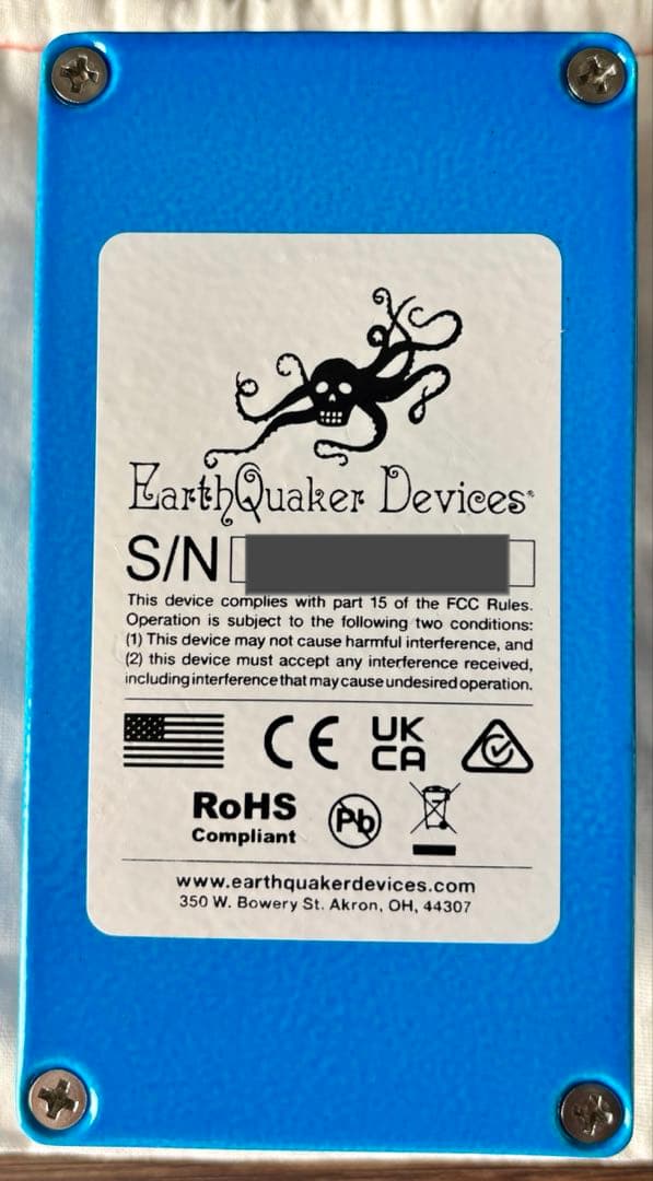 ギター EarthQuaker Devices Park Fuzz Sound