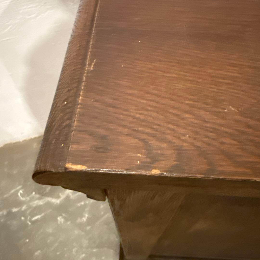 ヴィンテージ 木製サイドテーブル ベッドサイドテーブル 扉収納付き