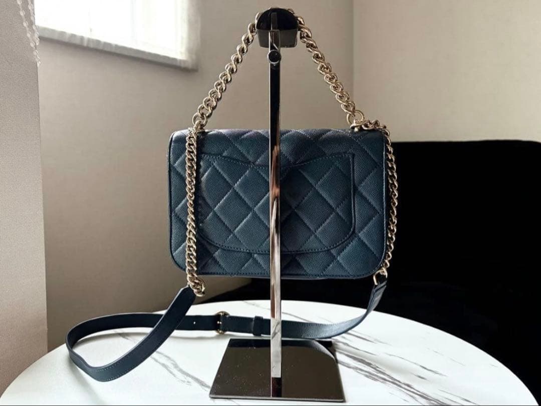 1/17までお値下げ⭐︎美品⭐︎シャネル キャビアスキン チェーンショルダー