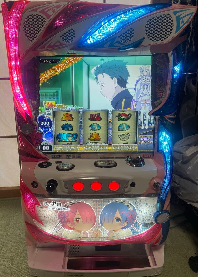 Re:ゼロ 不要機付き 実機 パチスロ リゼロ 双子パネル