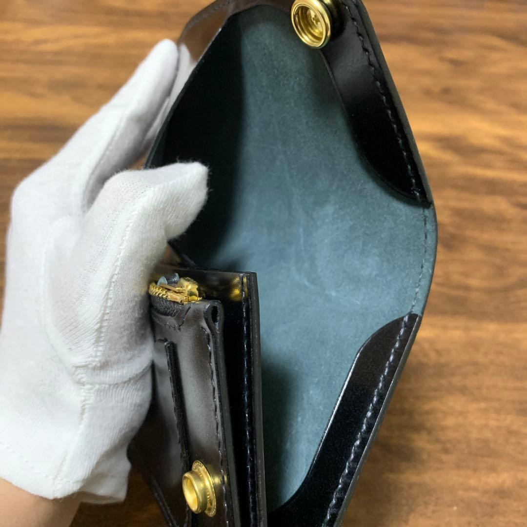 トラッカーウォレット　ミドル　新喜皮革　フルコードバン