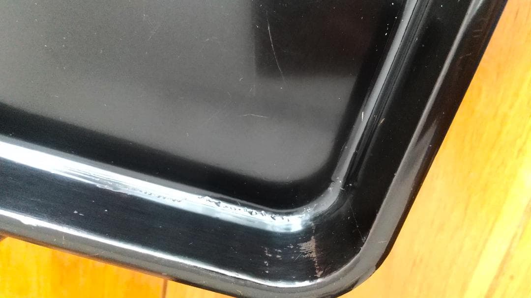 大正14年　『漆器黒膳』10枚セット　木箱入り　打ち出の小槌柄　1925年