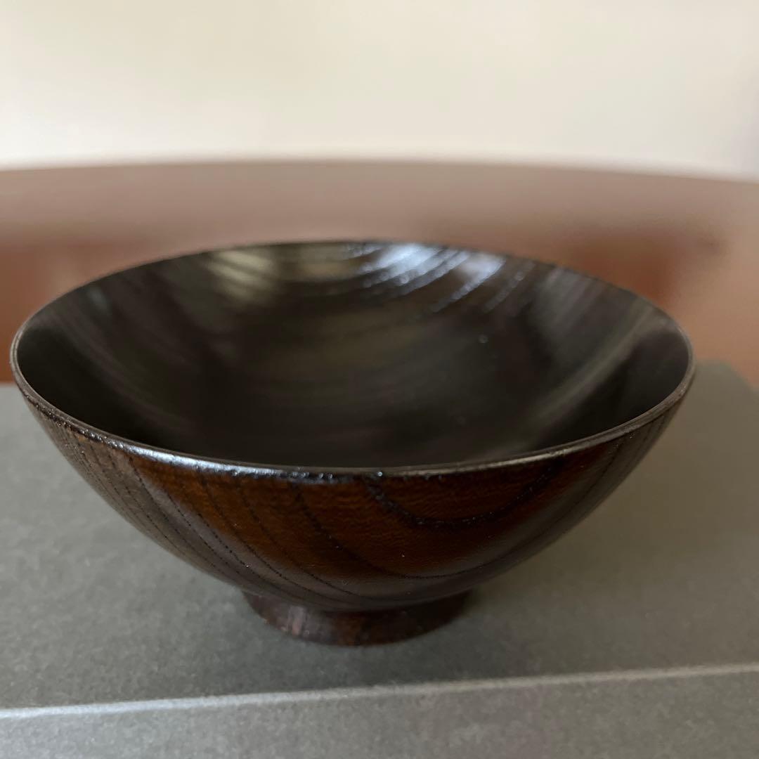 山田平安堂　漆器　欅　 めし椀2個セット　ペア