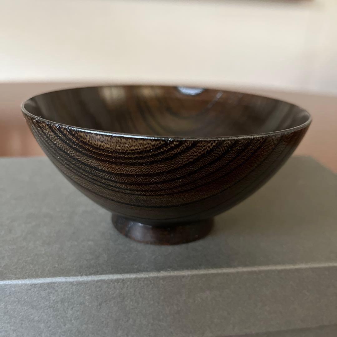 山田平安堂　漆器　欅　 めし椀2個セット　ペア
